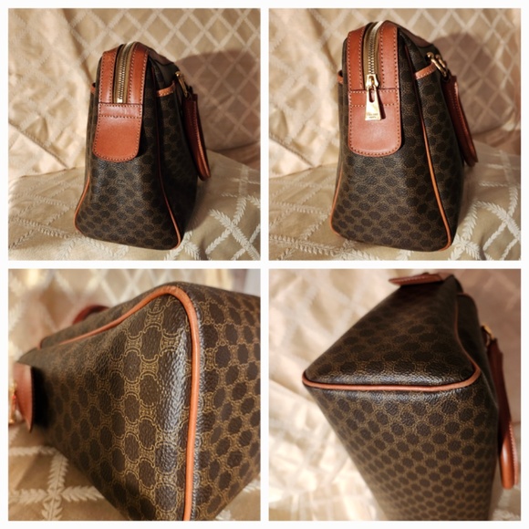 Authentic Celine Handbag Canvas PVC Brown Macadam - Picture 5 of 5